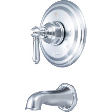 Click here to see Pioneer 4AM200T-SS Pioneer Americana Single-Handle Wall-Mount Stainless Steel Tub Faucet Trim Set, Metal Lever Handle, ADA Compliant - 4AM200T-SS