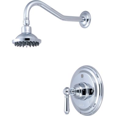 Click here to see Pioneer 4AM300T Pioneer Americana Shower Faucet, Trim Only, Ceramic Disc Cartridge, Metal Lever Handle, 1.75 GPM, Polished Chrome - 4AM300T