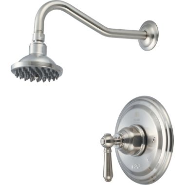 Click here to see Pioneer 4AM300T-BN Pioneer Americana Shower Faucet, Trim Only, Ceramic Disc Cartridge, Metal Lever Handle, 1.75 GPM, Brushed Nickel - 4AM300T-BN