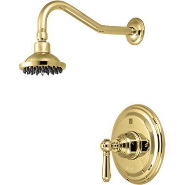 Click here to see Pioneer 4AM300T-PB Pioneer Americana Shower Faucet, Trim Only, Ceramic Disc Cartridge, Metal Lever Handle, 1.75 GPM, Polished Brass - 4AM300T-PB