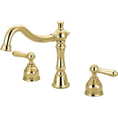 Click here to see Pioneer 4AM610-PB Pioneer Americana Two-Handle Polished Brass Roman Tub Faucet Trim with Rough-In Valve, Metal Lever Handles, ADA Compliant - 4AM610-PB