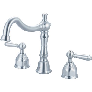 Click here to see Pioneer 4AM610-SS Pioneer Americana Two-Handle Stainless Steel Roman Tub Faucet Trim with Rough-In Valve, Metal Lever Handles, ADA Compliant - 4AM610-SS