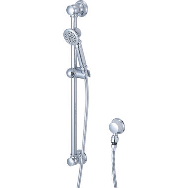 Click here to see Pioneer 6AM400 Pioneer Americana Single-Function Handheld Shower Set with 25-1/4in Slide Bar, Round, 2.5 GPM, ADA-Compliant, Chrome - 6AM400