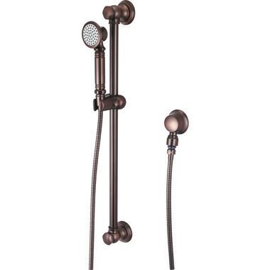 Click here to see Pioneer 6AM400-ORB Pioneer Americana Single-Function Handheld Shower Set with 25-1/4in Slide Bar, Round, 2.5 GPM, ADA-Compliant, Oil Rubbed Bronze - 6AM400-ORB