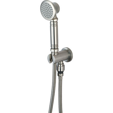 Click here to see Pioneer 6AM410-BN Pioneer Americana Brentwood 1.75 GPM Single-Spray Function Handheld Showerhead with 60in Stainless Steel Flex Hose, Brushed Nickel - 6AM410-BN