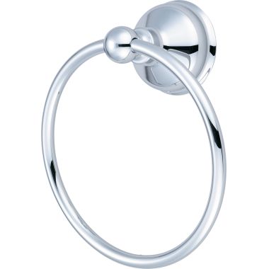 Click here to see Pioneer 7AM034 Pioneer Americana Round Wall Mounted Hand Towel Ring, Metal Constructed, Chrome - 7AM034