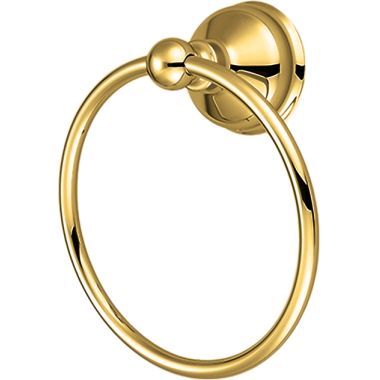 Click here to see Pioneer 7AM034-PB Pioneer Americana Round Wall Mounted Hand Towel Ring, Metal Constructed, Polished Brass - 7AM034-PB