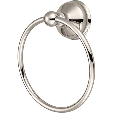 Click here to see Pioneer 7AM034-PN Pioneer Americana Round Wall Mounted Hand Towel Ring, Metal Constructed, Polished Nickel - 7AM034-PN