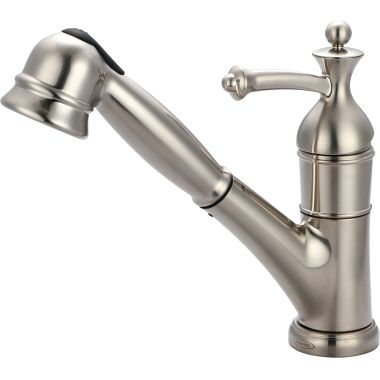Click here to see Pioneer 2BL220-BN Pioneer Bellaire Single Handle Pull-Out Kitchen Faucet, Brushed Nickel - 2BL220-BN