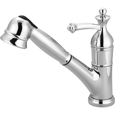 Click here to see Pioneer 2BL220-SS Pioneer Bellaire Single Handle Pull-Out Kitchen Faucet, Stainless Steel - 2BL220-SS