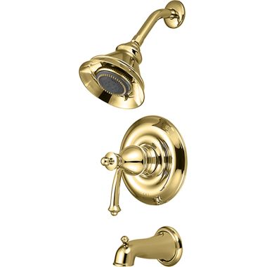 Click here to see Pioneer 4BL100T-PB Pioneer 4BL100T-PB Single-Handle Tub/Shower Trim Set In A Polished Brass Finish