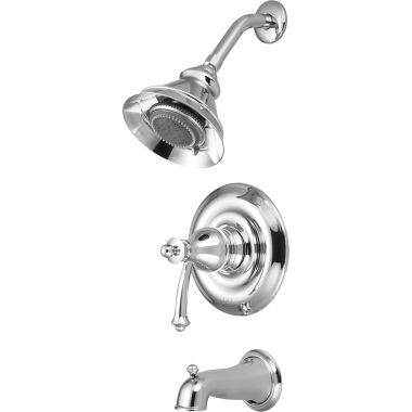 Click here to see Pioneer 4BL100T-SS Pioneer Bellaire Single Handle Stainless Steel Tub/Shower Trim, Five-Function, 1.75 GPM, ADA, Metal Lever Handle - 4BL100T-SS