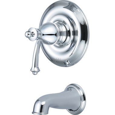 Click here to see Pioneer 4BL200T Pioneer Bellaire Single Handle Wall-Mount Polished Chrome Tub Faucet Trim Set, Metal Lever Handle, ADA Compliant - 4BL200T