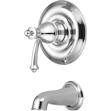 Click here to see Pioneer 4BL200T-SS Pioneer Bellaire Single Handle Wall-Mount Stainless Steel Tub Faucet Trim Set, Metal Lever Handle, ADA Compliant - 4BL200T-SS