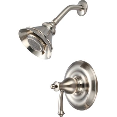 Click here to see Pioneer 4BL300T-BN Pioneer Bellaire 5-Function Shower Faucet with 4-1/2in Touch-Clean Showerhead, Single Metal Lever Handle, 2.5 GPM, Brushed Nickel - 4BL300T-BN