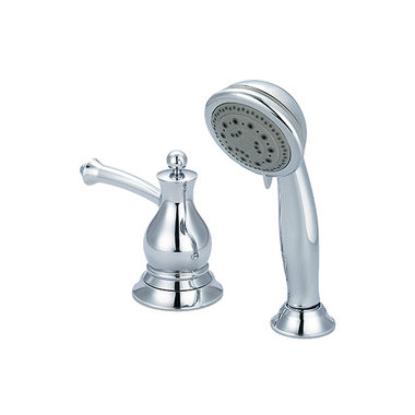 Click here to see Pioneer 6BL820 Pioneer Bellaire Five-Function Deck-Mount Chrome Roman Tub Handheld Shower Set, Round, Metal Lever Handle, 2.5 GPM, ADA - 6BL820