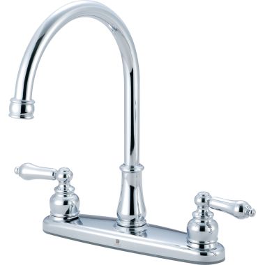 Click here to see Pioneer 2BR100 Pioneer Brentwood Two-Handle Kitchen Faucet, Lever Handles, Chrome - 2BR100