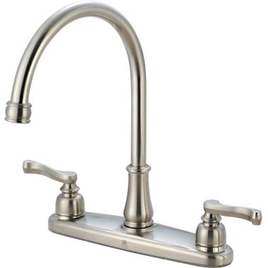 Click here to see Pioneer 2BR130-BN Pioneer Brentwood Two-Handle Kitchen Faucet, Beaux Lever Handles, Brushed Nickel - 2BR130-BN