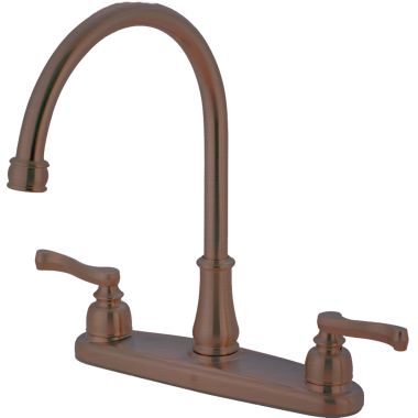 Click here to see Pioneer 2BR130-ORB Pioneer Brentwood Two-Handle Kitchen Faucet, Beaux Lever Handles, Oil Rubbed Bronze - 2BR130-ORB