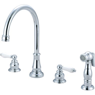 Click here to see Pioneer 2BR211 Pioneer 2BR211 Two-Handle Widespread Kitchen Faucet in a  Classic Chrome Finish