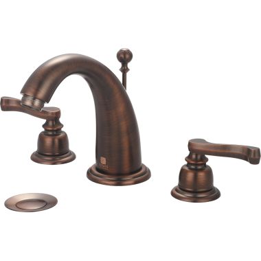 Click here to see Pioneer 3BR430-ORB Pioneer 3BR430-ORB Brentwood Two-Handle Widespread Bathroom Faucet w/ Pop-up, Beaux Lever Handles, ADA, 1.5 GPM - Oil Rubbed Bronze 