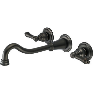 Click here to see Pioneer 3BR700-TB Pioneer Brentwood Widespread Wall-Mount Vessel Bathroom Faucet, Two-Handle, 1.5 GPM, Metal Lever Handle, ADA, Tuscany Bronze - 3BR700-TB