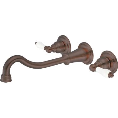 Click here to see Pioneer 3BR710-ORB Pioneer Brentwood Widespread Wall-Mount Vessel Bathroom Faucet, Two-Handle, 1.5 GPM, Porcelain Lever Handle, ADA, Oil Rubbed Bronze - 3BR710-ORB