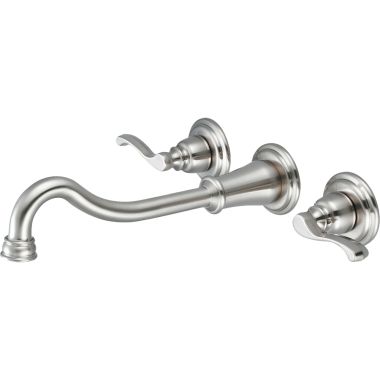 Click here to see Pioneer 3BR730-PN Pioneer Brentwood Widespread Wall-Mount Vessel Bathroom Faucet, Two-Handle, 1.5 GPM, Beaux Lever Handle, ADA, PVD Polished Nickel - 3BR730-PN