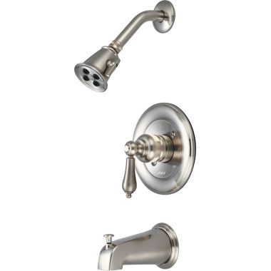 Click here to see Pioneer 4BR100T-BN Pioneer Brentwood Single Handle Brushed Nickel Tub/Shower Trim Kit, Two-Function, 2.5 GPM, Metal Lever Handle, ADA - 4BR100T-BN