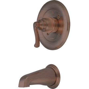 Click here to see Pioneer 4BR230T-ORB Pioneer Brentwood Single Handle Wall-Mount Oil Rubbed Bronze Tub Faucet Trim, Beaux Lever Handle, ADA - 4BR230T-ORB