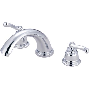 Click here to see Pioneer 4BR730 Pioneer Brentwood Wall-Mount Polished Chrome Roman Tub Faucet Trim Kit with Rough-In, C Spout, Beaux Lever Handles, Brass - 4BR730