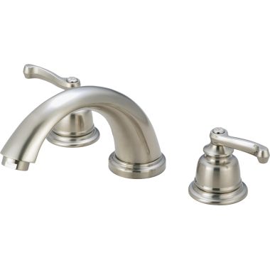 Click here to see Pioneer 4BR730-BN Pioneer Brentwood Wall-Mount Brushed Nickel Roman Tub Faucet Trim Kit with Rough-In, C Spout, Beaux Lever Handles, Brass - 4BR730-BN