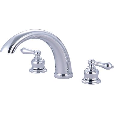 Click here to see Pioneer 4BR800 Pioneer Brentwood Two-Handle Roman Tub Faucet, Metal Lever Handles, J-Style Spout, ADA-Compliant, Polished Chrome - 4BR800