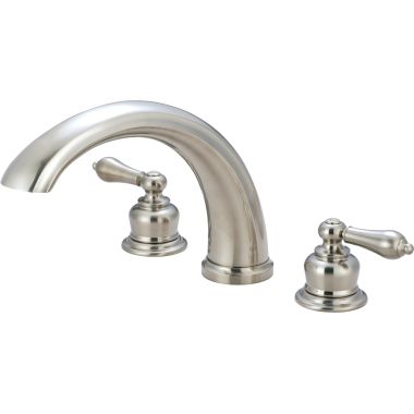 Click here to see Pioneer 4BR800-BN Pioneer Brentwood Two-Handle Brushed Nickel Roman Tub Faucet, Metal Lever Handles, J-Style Spout, ADA-Compliant, Brass - 4BR800-BN