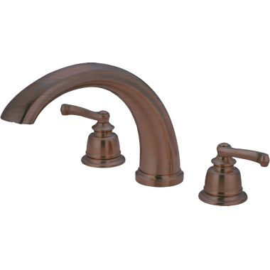 Click here to see Pioneer 4BR830-ORB Pioneer Brentwood Two-Handle Oil-Rubbed Bronze Widespread Roman Tub Trim Set with Rough-In Valve, ADA, Metal Lever Handles, J-Style Spout - 4BR830-ORB