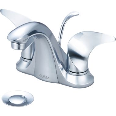 Click here to see Pioneer 3CB100-SS Pioneer Cabrillo Centerset Bathroom Faucet with Pop-Up Drain, Two-Handle, 1.5 GPM, Metal Handle, ADA, PVD Stainless Steel - 3CB100-SS