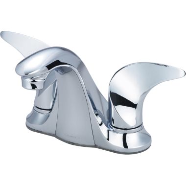 Click here to see Pioneer 3CB101 Pioneer Cabrillo Centerset Bathroom Faucet, Two-Handle, 1.5 GPM, Metal Handle, ADA, Less Pop-Up, PVD Polished Chrome - 3CB101