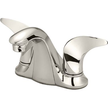 Click here to see Pioneer 3CB101-PN Pioneer Cabrillo Centerset Bathroom Faucet, Two-Handle, 1.5 GPM, Metal Handle, ADA, Less Pop-Up, PVD Polished Nickel - 3CB101-PN