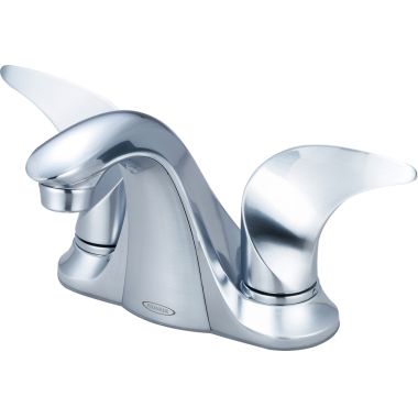 Click here to see Pioneer 3CB101-SS Pioneer Cabrillo Centerset Bathroom Faucet, Two-Handle, 1.5 GPM, Metal  Handle, ADA, Less Pop-Up, PVD Stainless Steel - 3CB101-SS