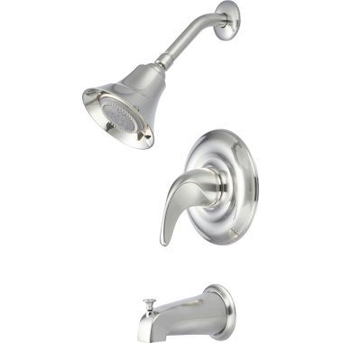 Click here to see Pioneer 4CB100T-BN Pioneer Cabrillo Single Handle Brushed Nickel Tub/Shower Trim Set, Five-Function, 2.5 GPM, Lever Handle, ADA, 1/2-inch Connection Size - 4CB100T-BN