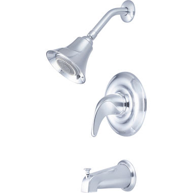 Click here to see Pioneer 4CB100T-SS Pioneer Cabrillo Single Handle Stainless Steel Tub/Shower Trim Set, Five-Function, Lever Handle, 2.5 GPM, ADA, 1/2-inch Connection - 4CB100T-SS