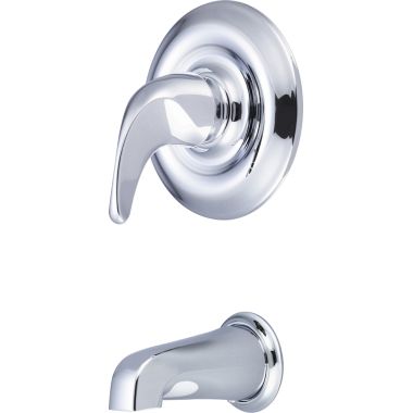 Click here to see Pioneer 4CB200T Pioneer Cabrillo Wall-Mount Polished Chrome Tub Faucet Trim Set, Single Metal Lever Handle, Brass, ADA Compliant - 4CB200T
