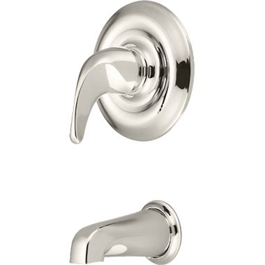 Click here to see Pioneer 4CB200T-PN Pioneer Cabrillo Wall-Mount Polished Nickel Tub Faucet Trim Set, Single Metal Lever Handle, Brass, ADA Compliant - 4CB200T-PN