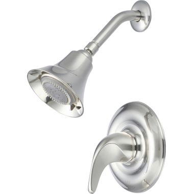Click here to see Pioneer 4CB300T-BN Pioneer Cabrillo 5-Function Shower Faucet with 4-1/2in Touch-Clean Showerhead, Metal Lever Handle, Trim Only, 2.5 GPM, Brushed Nickel - 4CB300T-BN
