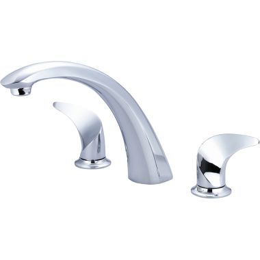 Click here to see Pioneer 4CB610T Pioneer Cabrillo Two-Handle Roman Tub Faucet Trim, Metal Handles, Rigid Spout, ADA-Compliant, Polished Chrome - 4CB610T