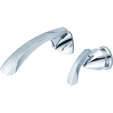 Click here to see Pioneer 3CS800 Pioneer Caesar Widespread Wall-Mount Vessel Bathroom Faucet, Single-Handle, 1.5 GPM, Metal Lever Handle, ADA, PVD Polished Chrome - 3CS800