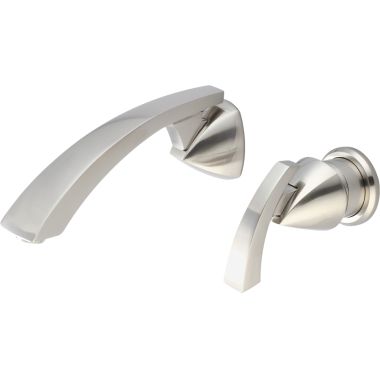 Click here to see Pioneer 3CS800-BN Pioneer Caesar Widespread Wall-Mount Vessel Bathroom Faucet, Single-Handle, 1.5 GPM, Metal Lever Handle, ADA, PVD Brushed Nickel - 3CS800-BN