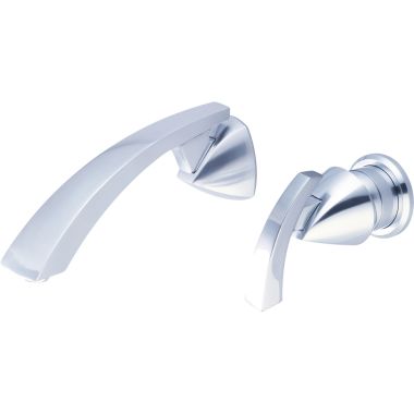 Click here to see Pioneer 3CS800-SS Pioneer Caesar Widespread Wall-Mount Vessel Bathroom Faucet, Single-Handle, 1.5 GPM, Metal Lever Handle, ADA, PVD Stainless Steel - 3CS800-SS