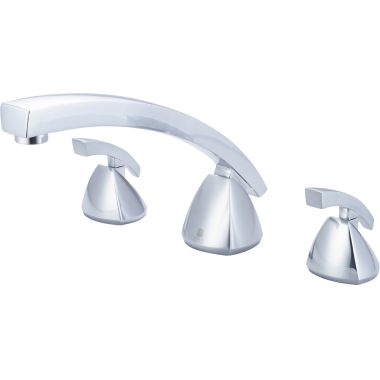 Click here to see Pioneer 4CS610-SS Pioneer Caesar Two-Handle Stainless Steel Roman Tub Faucet Set, Metal Lever Handles, Rigid Spout, Brass, ADA-Compliant - 4CS610-SS