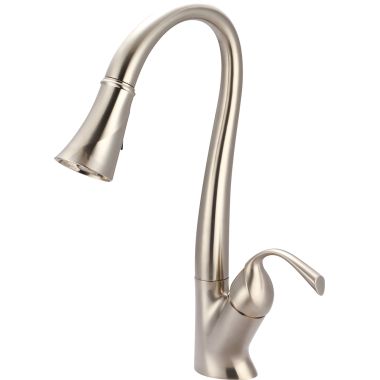 Click here to see Pioneer 2CL250-BN Pioneer Calla Single Handle Pull-Down Kitchen Faucet, Brushed Nickel - 2CL250-BN